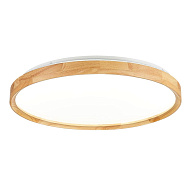 SLE201382-01 Светильник потолочный Светлое дерево/Белый LED 1*40W 3000K/4000K/6000K ДЕЛИА 500_191_2944782